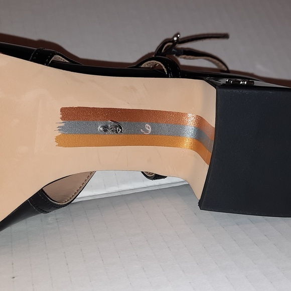 Sam Edleman Tracie black patent strappy slingback size 6 M - Picture 5 of 14